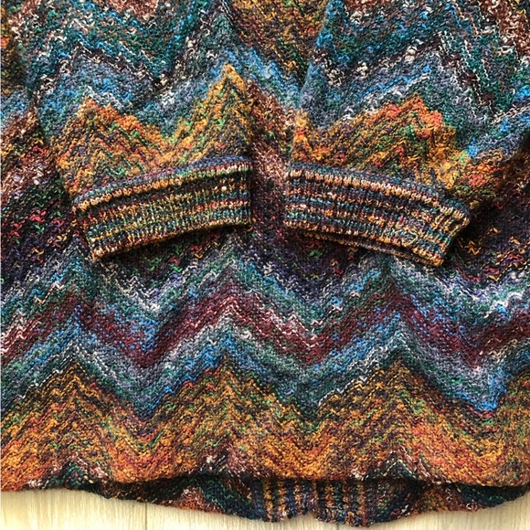 Vintage Missoni Made in Italy Chevron Knit Wool Mohair Cardigan Women’s 90s - Picture 13 of 13